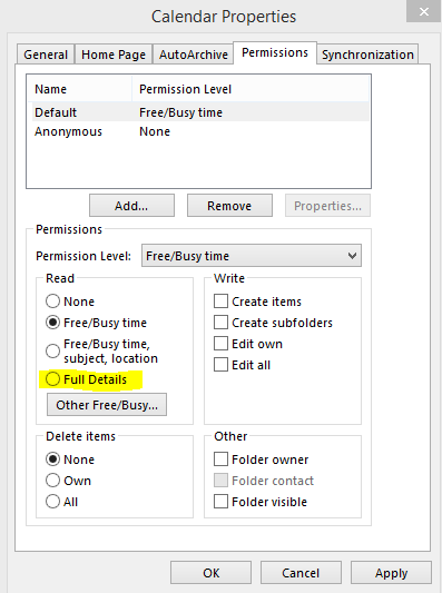 MS Outlook - Shared Calendar Items Not Visible - CallTower Solutions Center MS Outlook - Shared Calendar Items Not Visible - CallTower Solutions Center