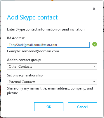 Contact skype Best Usernames